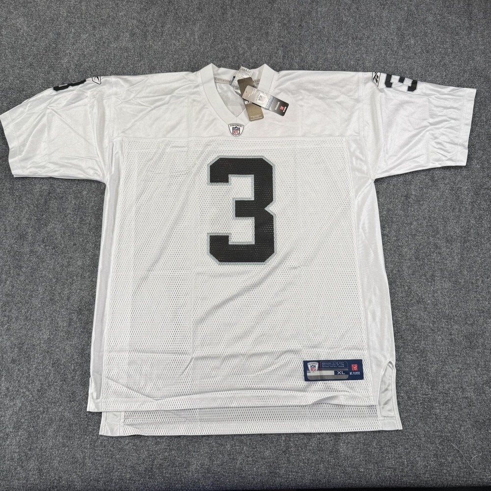 Oakland Raiders Jersey Mens XL White‎ NFL Football Carson Palmer Reebok On Field